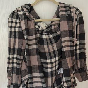 Oversized flannel American eagle never worn